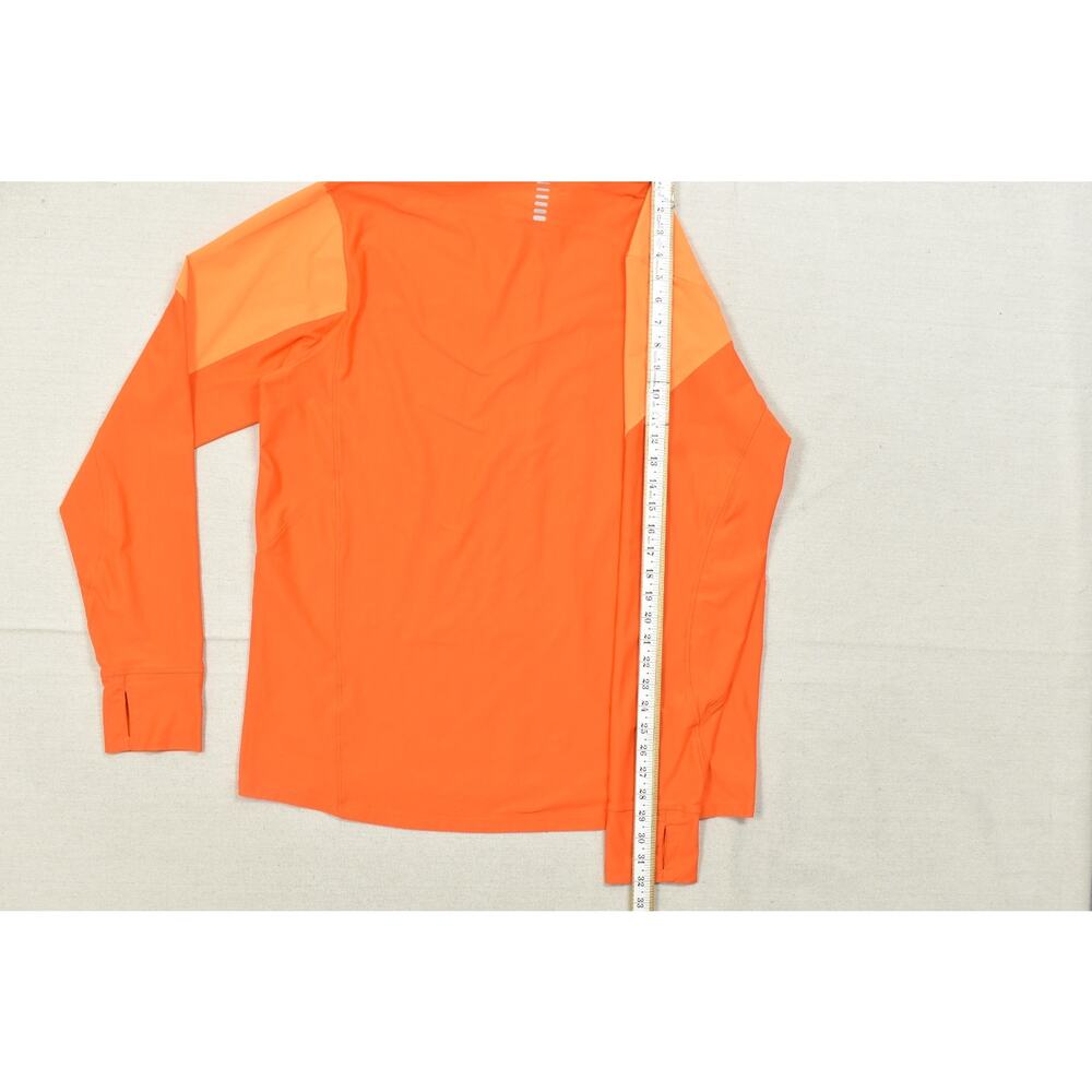 Under Armour UA Run HeatGear 1/4 Zip Orange Pullover Shirt Men's 2XL Fitted - Picture 4 of 8